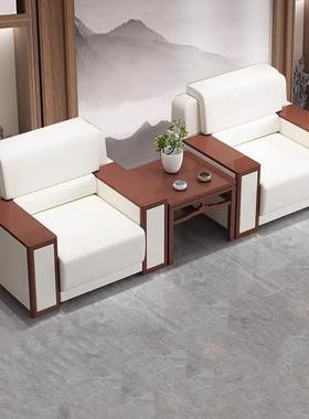 会议室接待会议沙发式布艺商务中办公沙发KBI室套会客沙发茶几装