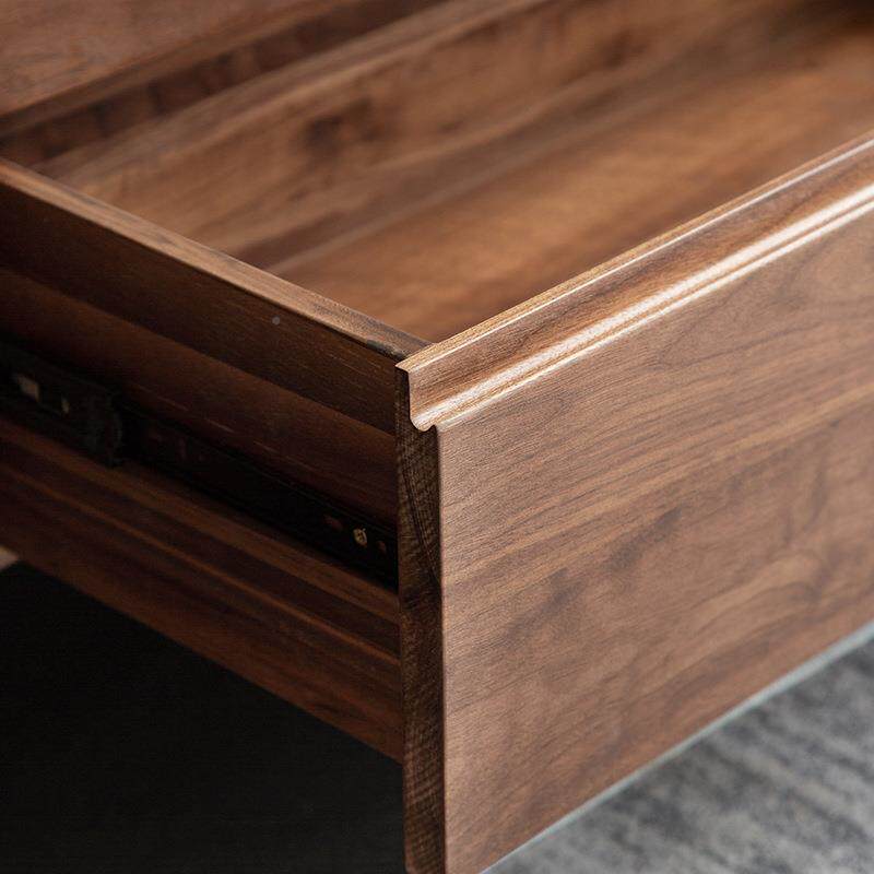 OQ5M简北黑MOMU103胡木斗柜现代约8斗木柜原木美风收纳轻奢床尾柜