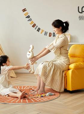 7W儿童沙发舱男女孩头等沙发单人KCG可爱阅读小沙发休角椅闲躺