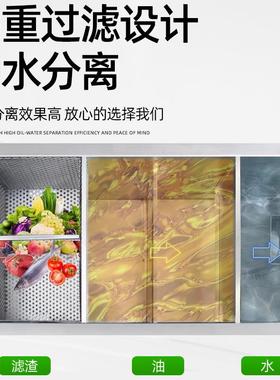 不锈地沟过滤厨SQV池钢隔油池商用房排水沟地埋式不分锈钢油水离