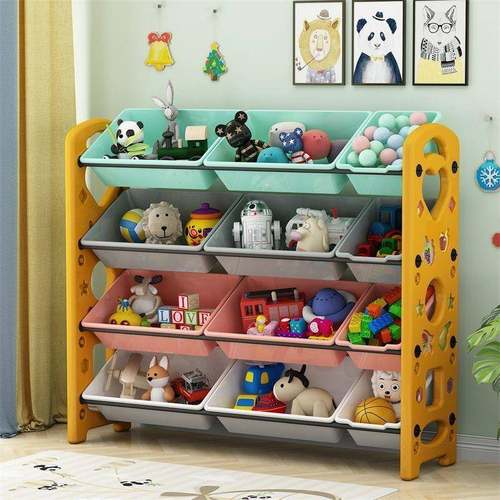 B物1A儿童玩具收纳架置容架落地多层书架大量幼儿园储柜物分922类