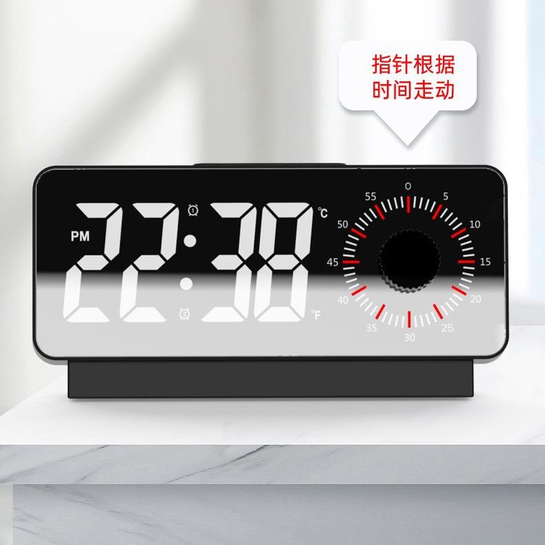 时显间管理器阅视读学习计时器度可1gz70951化LED闹钟家用卧室双