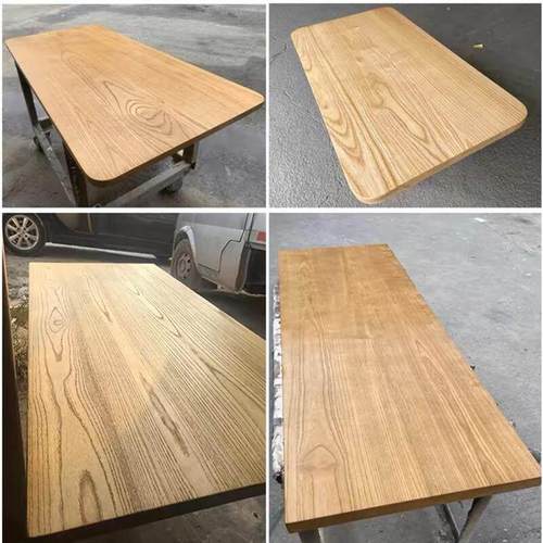 实木桌板定至榆木板桌面吧台面板飘窗板实木整张大板桌书架隔板