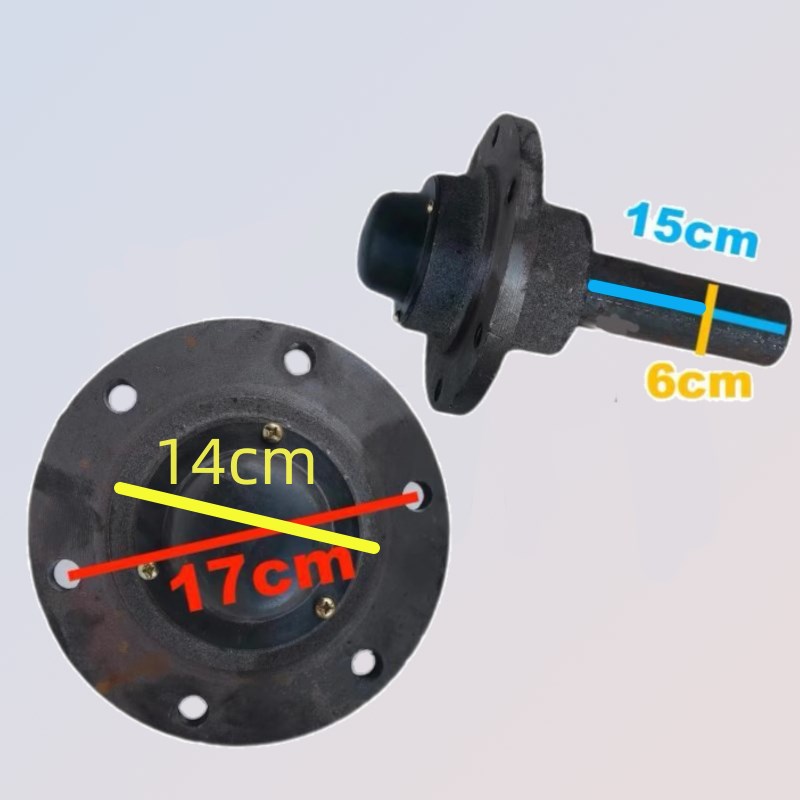拖车轴四孔五孔六孔轴头葫芦头牵引车后桥轮毂法兰X定做半截轴头