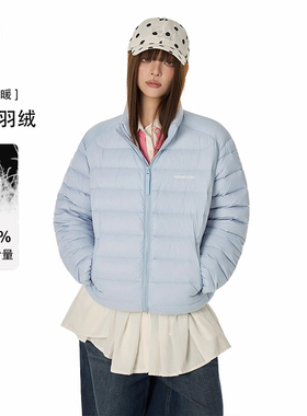 it GROUNDZERO轻薄款排骨羽绒服男女款冬季2025新款外套短款立领