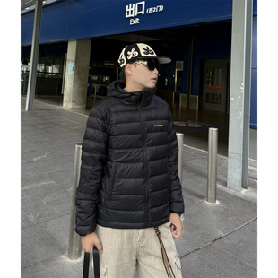 it GROUND ZERO可收纳轻薄90白鸭绒排骨连帽羽绒服外套男女同款