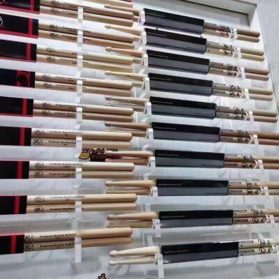 亚克力鼓棒展架亚克力鼓棒架专业鼓槌货架墙面木头展示架鼓棒收纳