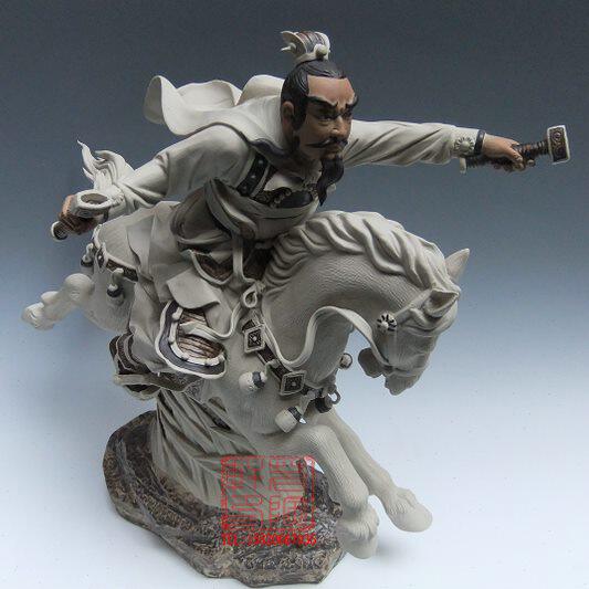 陶瓷工艺品 石湾公仔 三国 三英战吕布 刘备