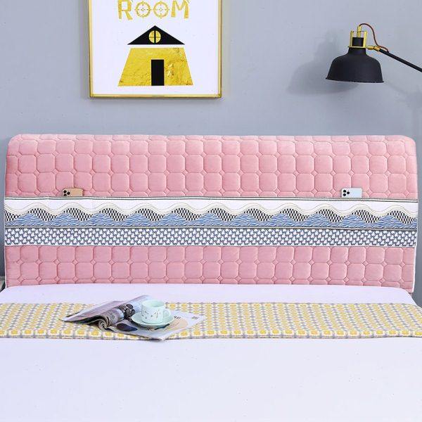 W1TR新款全包床头罩通用加厚夹棉盖布软包木床靠背布艺保,居家布艺,床头罩,淘宝优惠券,粉丝福利购,淘宝优惠卷