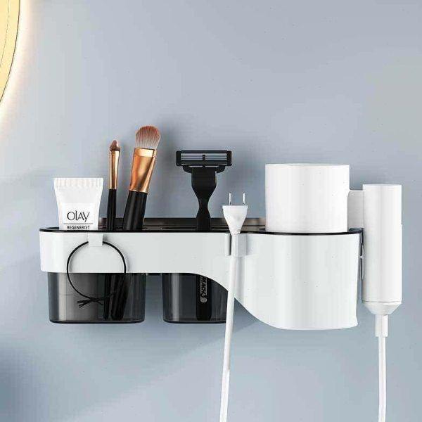 电吹风机架子吸盘壁挂式浴室置物架卫生间厕所免打孔吹风机收纳架,家庭/个人清洁工具,吹风机置物架,淘宝优惠券,粉丝福利购,淘宝优惠卷