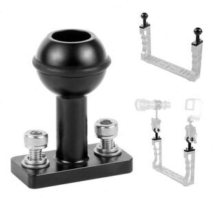 潜水相机支架 水下摄影防水壳潜水壳握把闪光灯手电托盘球头配件