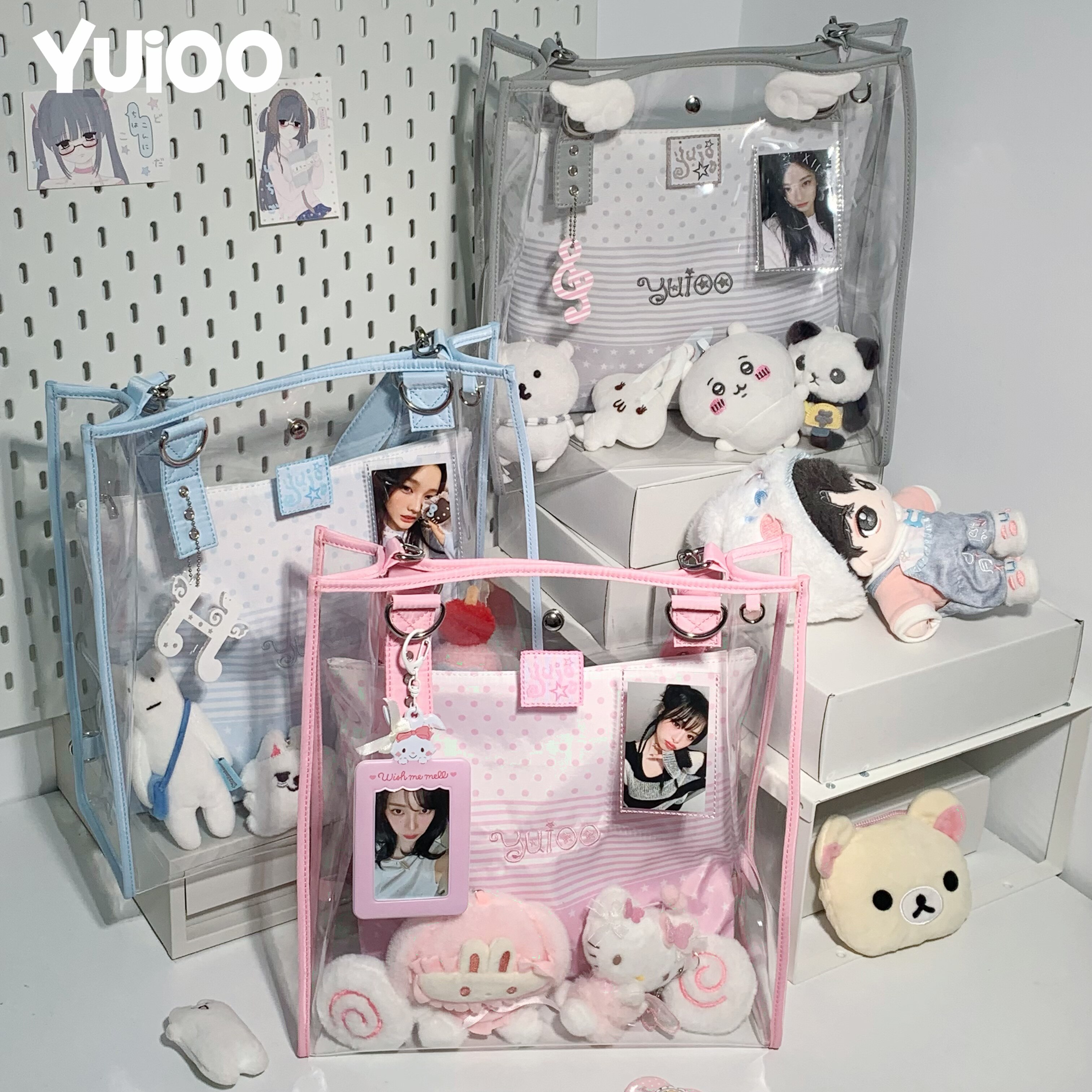 【定金】Yuioo原创好痛推活包追星应援单双肩斜跨演唱会灯牌痛包 - 实物图