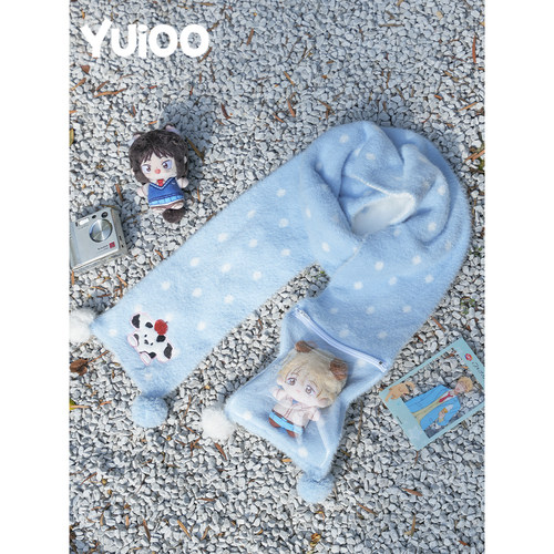 原创小狗痛围巾冬季毛绒学生围脖