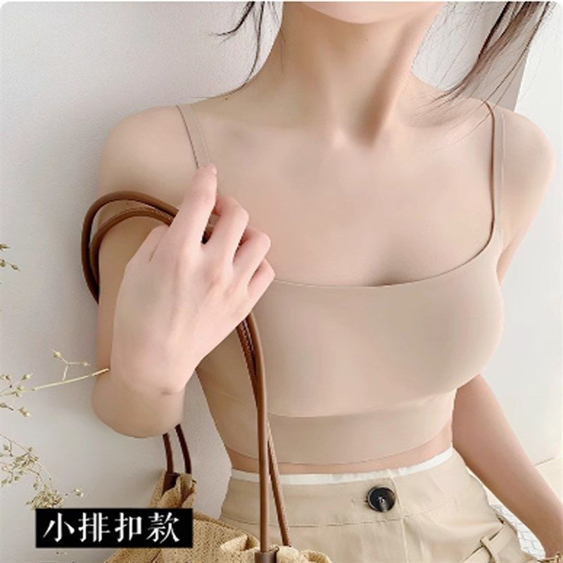 排扣版 隐形粉底液肤无痕瑜伽内衣女防震聚拢文胸薄款防走光抹胸,女士内衣/男士内衣/家居服,文胸,淘宝优惠券,粉丝福利购,淘宝优惠卷