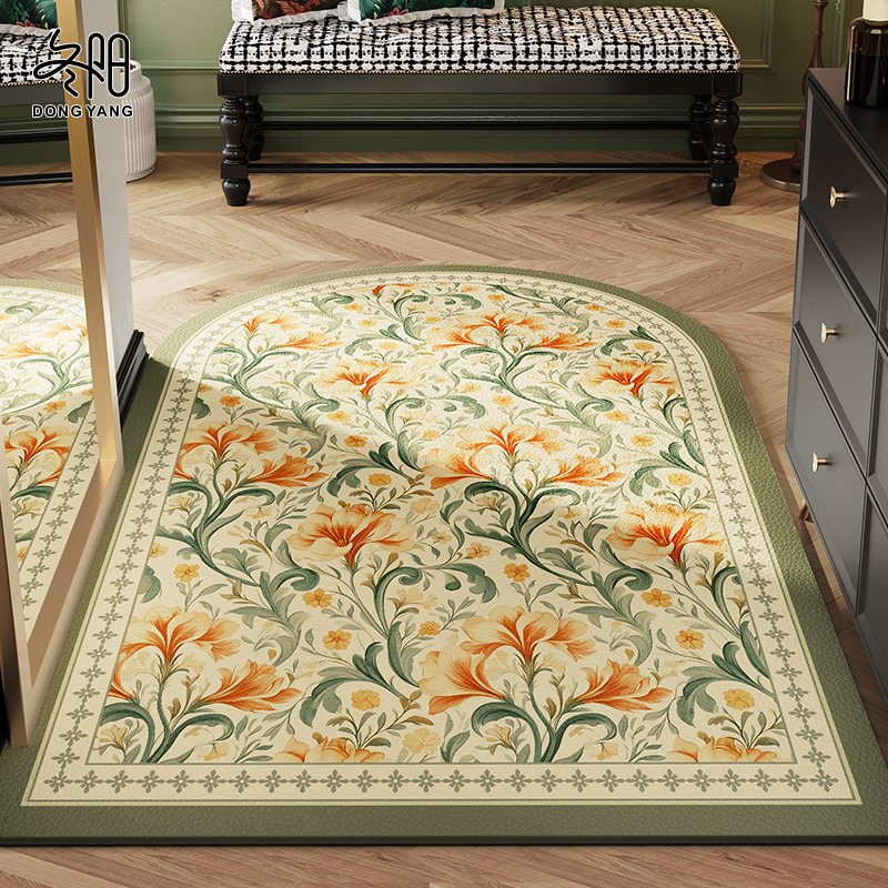 入户门地垫pvc可擦免洗进门大门口脚垫2024新款玄关门垫皮革地毯