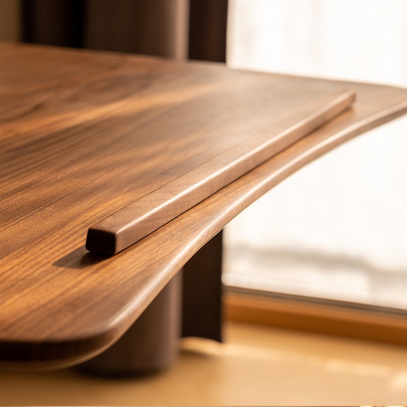 实木升降移动折叠书桌弧形电脑桌家用写字台小型办公桌笔记本家用