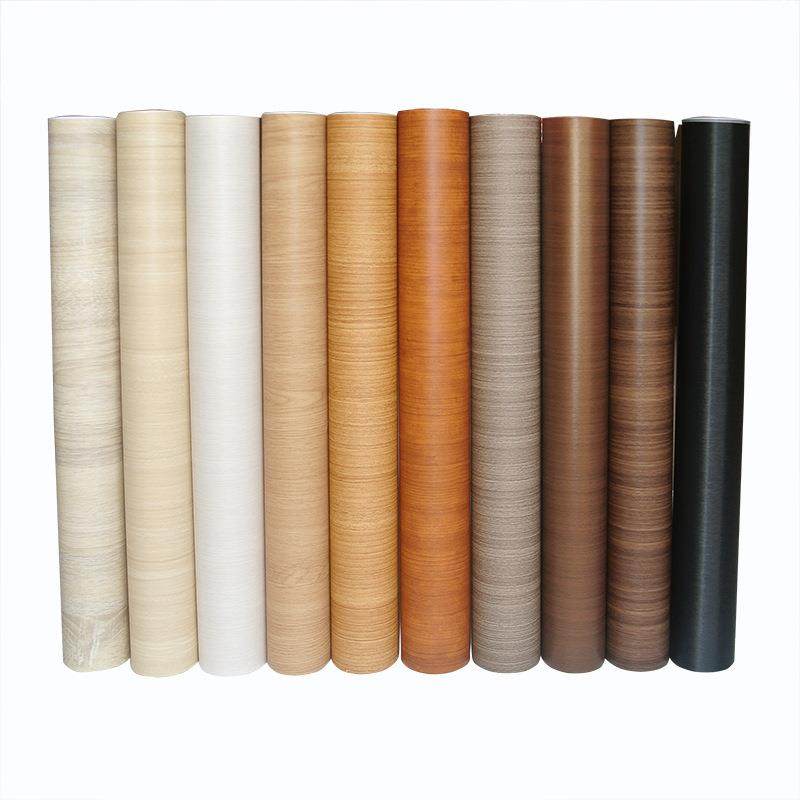 家私宝旧家具翻新贴纸波音软片衣柜F橱柜自粘墙纸木纹纸门桌子防