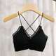 高档抹胸女e交叉细带美背配胸垫裹胸防走光聚拢小胸显大内衣吊