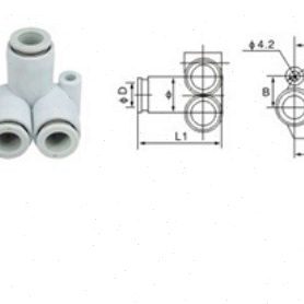 全新原装KQ2LU04/KQ2LU06/KQ2LU08/KQ2LU10/KQ2LU12-00A三通接头