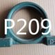 外球面轴承带座立式 p209轴承座加厚 P209
