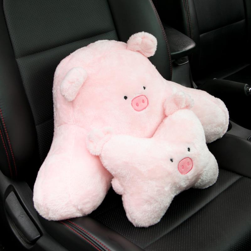 汽车靠垫腰垫腰枕车用可爱靠背垫驾驶座开车舒适车载坐垫护腰腰靠