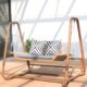 户外秋千庭院荡秋千家用室外双人吊床阳台小院网红花园秋千椅吊椅