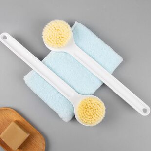 日系洗澡刷软毛男女家用搓背刷子刷后背神器长柄身体沐浴刷搓后背