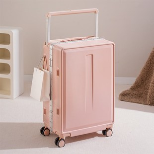 粉色行李箱宽拉杆20寸可登机2025新款女生高颜值旅行密码箱24加厚