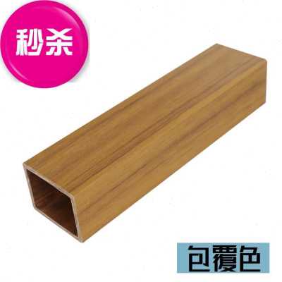 爆a立柱生态木木小40隔断木塑生态木方I通方吊顶格栅装饰板假梁5