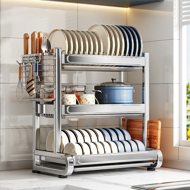 帅仕不锈钢碗架厨房置物架家用多功能放碗筷碗盘沥水架碗碟收纳架,畜牧/养殖物资,特种养殖设备,淘宝优惠券,粉丝福利购,淘宝优惠卷