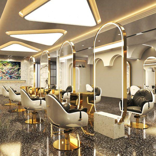 美发店镜台网红理发店镜子发廊专用烫染桌带灯影楼化妆台轻奢,商业/办公家具,理发镜台,淘宝优惠券,粉丝福利购,淘宝优惠卷