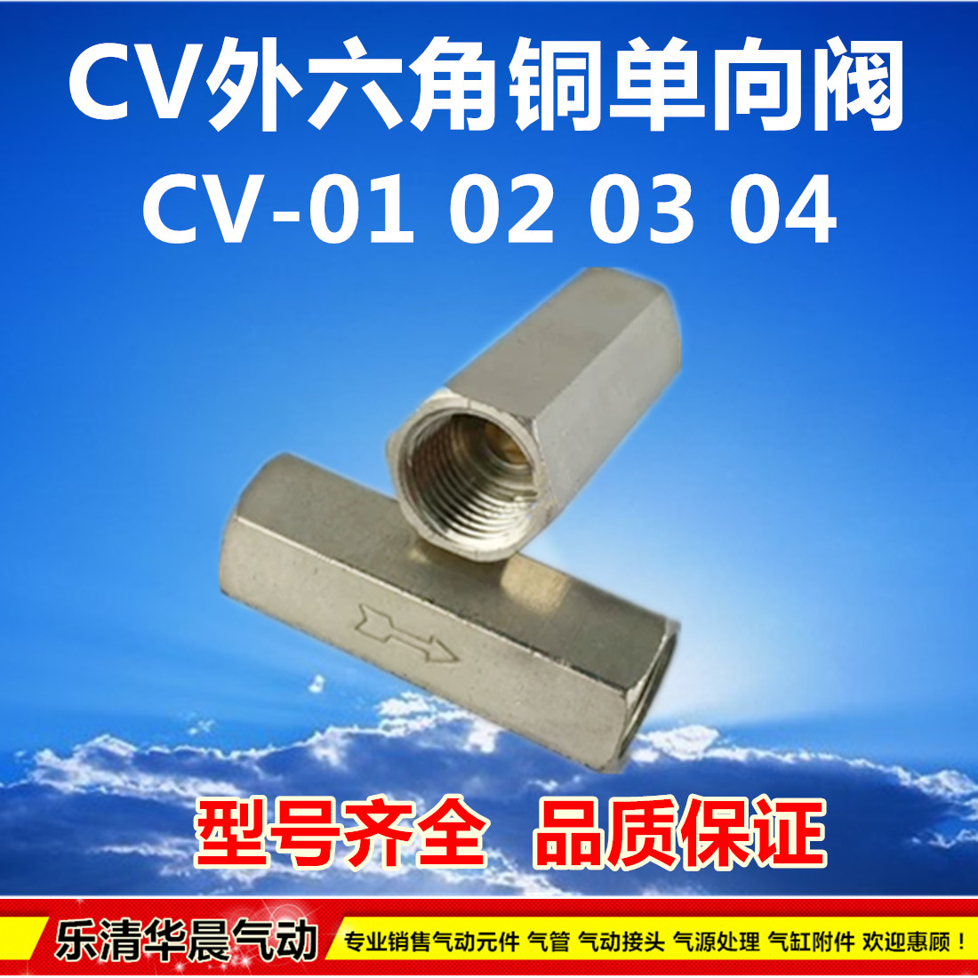 外六角铜单向阀ChV-01 CV-02 CV-03 CV-04 气动止回阀 止逆阀