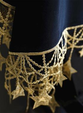 轻奢琴钢琴罩丝绒盖巾北CLE欧盖布防罩尘罩黑色三角琴半简约现代