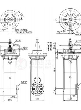 控动力镗铣头龙DRJ门数铣床轻型角度高速镗铣头铣削动力头头厂家