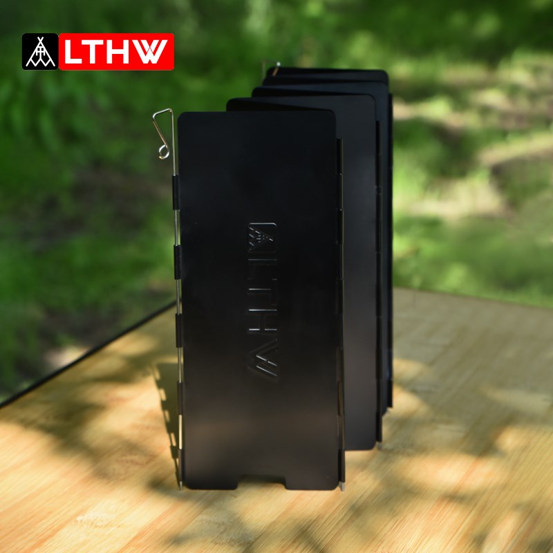 LTHW旅腾户外k炉具超轻挡风板10片/8片遮风板徒步铝合金野炊防风