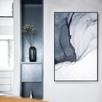 北欧抽象个性创过意纹理客挂画入厅户玄关道S-507竖版现代简约走