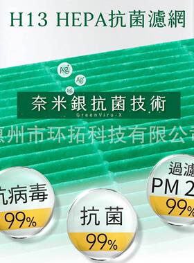 适配C（1片HEPoway气化器过滤网格威AP-1019C颗P粒活性炭HEA空净