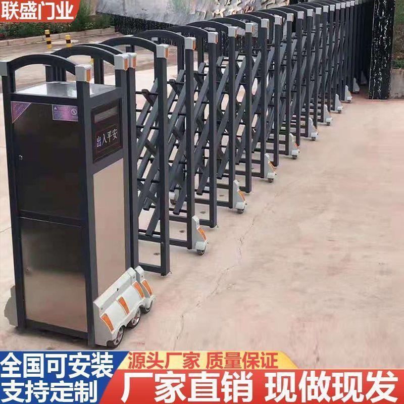 不锈钢伸缩门电动大门铝