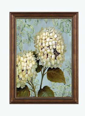 式餐厅装画欧饰画饭厅壁画客厅背景美墙挂复古花卉式乡村田SF6771