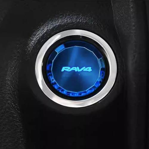 用于RAV4001丰田R圈AV放荣车用点火装饰一键启动按键系列按适钮装