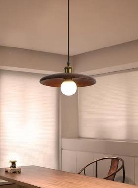 北欧餐厅实木吊灯道i宿ns卧室床头小BYG-208吊灯茶室走廊过日式灯