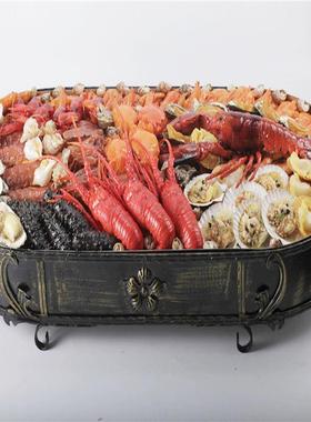 真海鲜仿摄食品模型套餐食模型假菜肴HXDK123样品物剧组拍道具