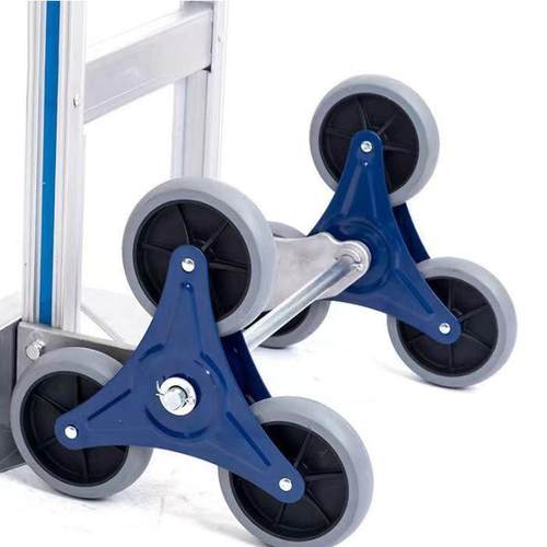 铝合金老虎车爬车楼梯老虎仓库搬运车家用拉货载铝合金爬重工具车