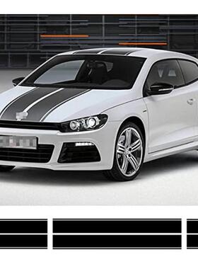 车适于大众尚酷用车头9车顶车尾贴纸引擎盖行李箱贴纸999A05