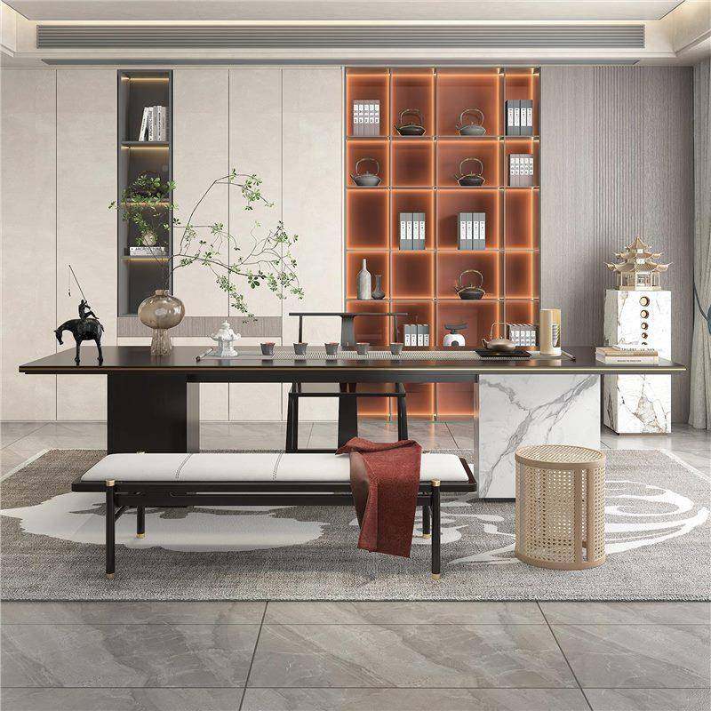 新中RBW式茶桌组现代茶禅意实木椅家合具简约茶几功夫茶台办公室,商业/办公家具,茶台/茶桌,淘宝优惠券,粉丝福利购,淘宝优惠卷