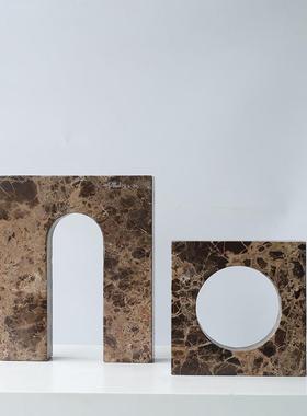现代简约大理石PKJ门洞现代简约摆创意家件居客厅售样板间楼处工