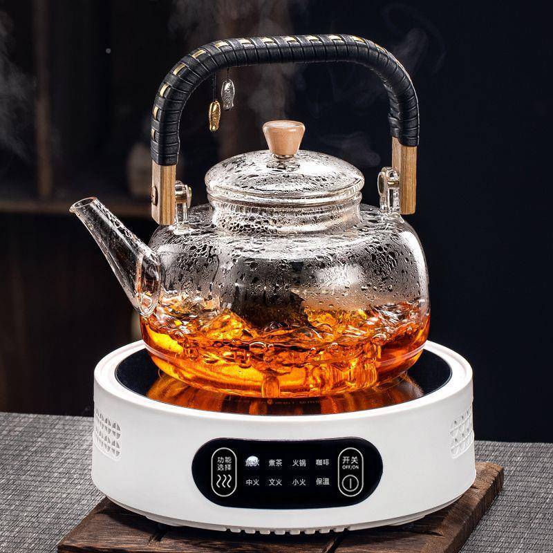 25新款功能茶器电陶炉GXE底多耐热座玻煮璃茶壶烧水煮茶壶家用大