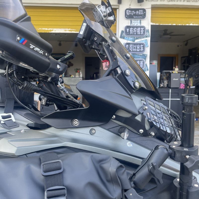 适用金鹏502X 502 552x552加高风挡玻璃改装黑S化侧风挡小风挡配