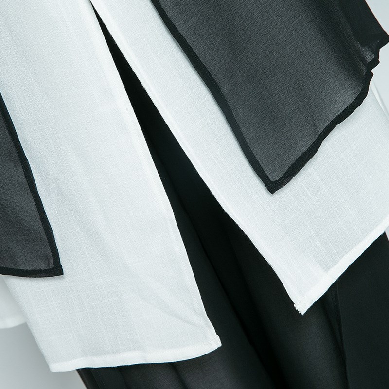 武农春季棉麻太极服成人武术练功服国风中长款披纱套装