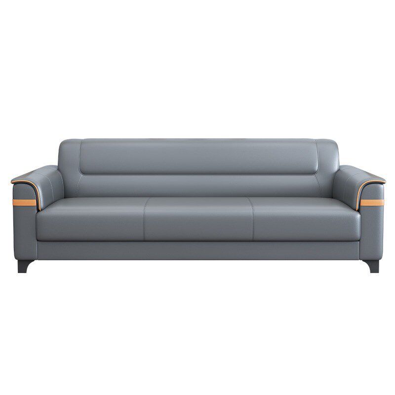 现代简约办公沙发茶几组合套装接待商务办公室会客厅皮艺沙发